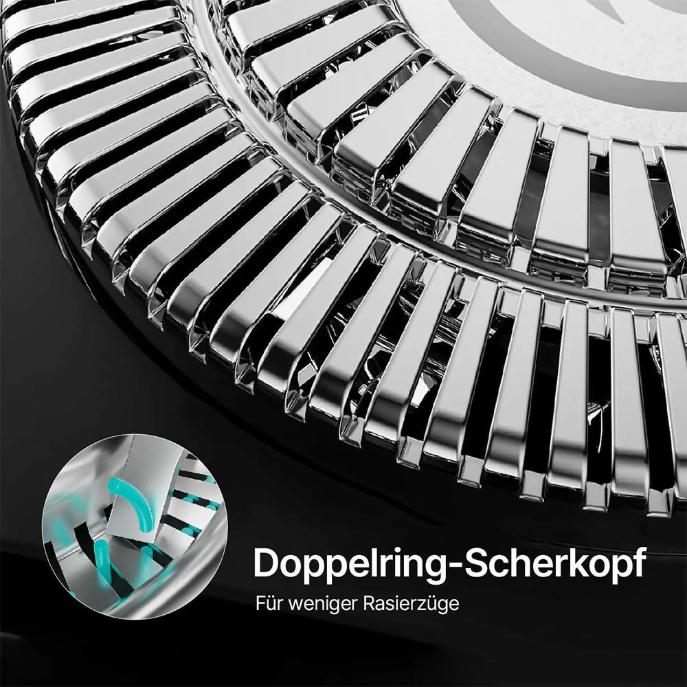 Herrenrasierer X1 Ultra – Hochpräzise 4D-Scherköpfe und integrierter Trimmer für eine gründliche und komfortable Rasur